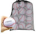 Urspasol Foam Baseballs Soft Baseballs 12 Pack with Mesh Bag for Youth Teenager Players Training Ball Sporting Batting Ball Safety Hitting and Fielding Indoor Outdoor Play