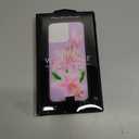 Wildflower Cases - Compatible with iPhone 16 Pro Max | Protective Black Bumper, 6.5ft Drop Test Certified, Women Owned Small Business | Floral Nature Pink Green Dainty Trendy Cute | Sweet Lily