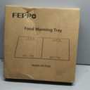FEPPO Electric Warming Tray with Independent Temp Control, 31"x15" Glass Surface Warming Mat for Food, 10 Temp Settings and Timer, 2-in-1 Food Warmers for Parties Buffet
