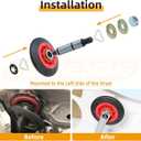 WPW10314173 Roller Drum Support Kit with WP691366 Idler Pulley 341241 Dryer Belt WPW10359269 & WPW10359270 Dryer Drum Shafts Replaces W10314171 8066065 Dryer Belt for Whirlpool Maytag Dryers