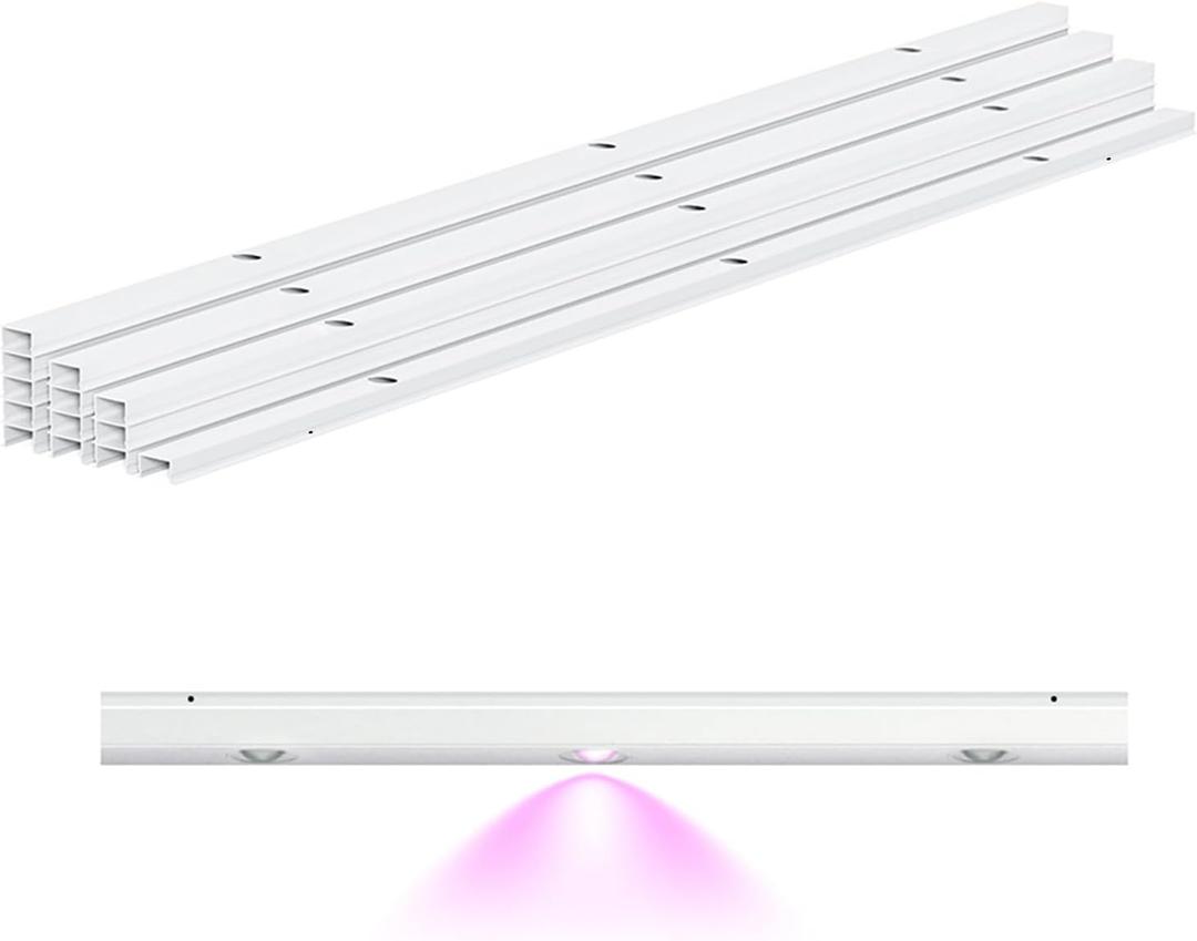 APPECK 13PCS Track Kit for Permanent Outdoor Lights C5111, 50ft, White