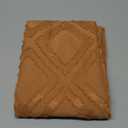 JELLYMONI Pillowcases King Size Rust 2 Pack Boho Plaid Bed Pillow Covers 20x36in Polyester Envelope Pillow Shams Tufted Bohemian Textured (Pillows are not Included)