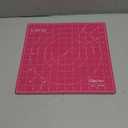 The Quilted Bear Rotating Cutting Mat 12" x 12" - Locking & Rotating Self Healing Cutting Board for Sewing, Fabric & Quilting - 360 Degree Sewing Supplies Mat for Craft Table (Pink)