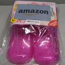 WMHYLYH Movable Foot Soaker, Portable Feet Soaking Tub Massage Foot Bath Shoes, Bath Massager Basin Pedicure Feet Spa Shoes for Thermal Massage to Promote Blood Circulation (Large, Pink)