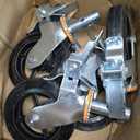 BestEquip 4 Pack Scaffolding Caster Wheels 8 x 2 Inch with Dual Locking Rubber Swivel Caster 360 Degrees Heavy Duty Casters 1100LBS Capacity per Wheel