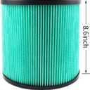 2 Pack DXVC6914 HEPA High Efficiency Cartridge Filter Fit for Dewalt 6-16 Gallon Wet/Dry Vacuum Cleaners DXV06P DXV09P DXV10P DXV10PL DXV10SA DXV12P DXV14P DXV16P