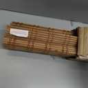LazBlinds No Tools No Drill Cordless Bamboo Roman Shades, Light Filtering Window Treatment, Roll Up Bamboo Blinds for Windows 27.5'' W x 48'' H, Ceylon Light Russet