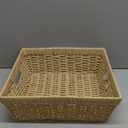 Simplify Large Shelf Storage Basket | Dimensions: 15"x 13"x 5" | Dutch Weave Design | Home Organization | Paper Rope Material | Great For Leaving Spaces | Great for Displaying