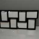 Malden International Designs Black 8 Opening 4x6 Collage Photo Frame