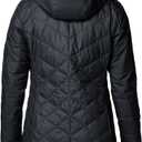 Columbia Women's Heavenly Long Hooded Puffer Jacket, Black, X-Small