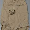 Strapless Shapewear Bodysuit for Women Tummy Control Bodysuit Seamless Full Body Shaper with Removable Straps (Beige, Medium)