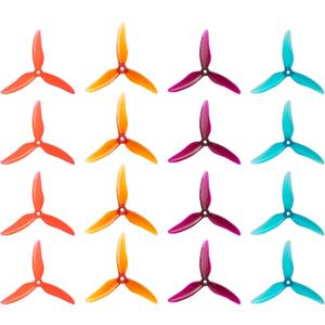 16pcs Fpv Drone Props Propeller: Gemfan Hurricane 51499 Tri-Blade 5 Inch Props for 4S 6S FPV Freestyle Racing, 8xCW 8xCCW