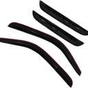 Window Visors Rain Guards Deflectors - 4-Pack Side Window Deflector Vent Shade for Car Windows Tape-On Outside Mount Acrylic Sun Rain Guard Replacement for Silverado Sierra Extended Cab 1999-2006