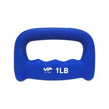 JFIT Neoprene D Grip Dumbbells - Single Weights 1LB Premium Non-Slip, Hand Weights, Ergonomic Design