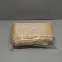 Obstal 50 PCS Satin Chair Sashes Bows for Wedding Reception- Universal Chair Cover Back Tie Supplies for Banquet, Party, Hotel Event Decorations (Champagne)