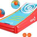 Inflatable Score Ball Game, Carnival Yard Games for Kids and Adults, Inflatable Giant Game Toys with 2 Sponge Ball, Family Arcade Games for Indoor and Outdoor
