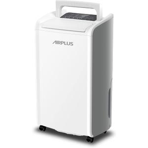AIRPLUS 4,500 Sq.Ft 70 Pint Dehumidifier for Basements, (4 Smart Modes) Quiet Dehumidifiers for Bedroom & Home with Drain Hose, Auto Shut Off/24 Hr Timer/0.8Gallon Water Tank