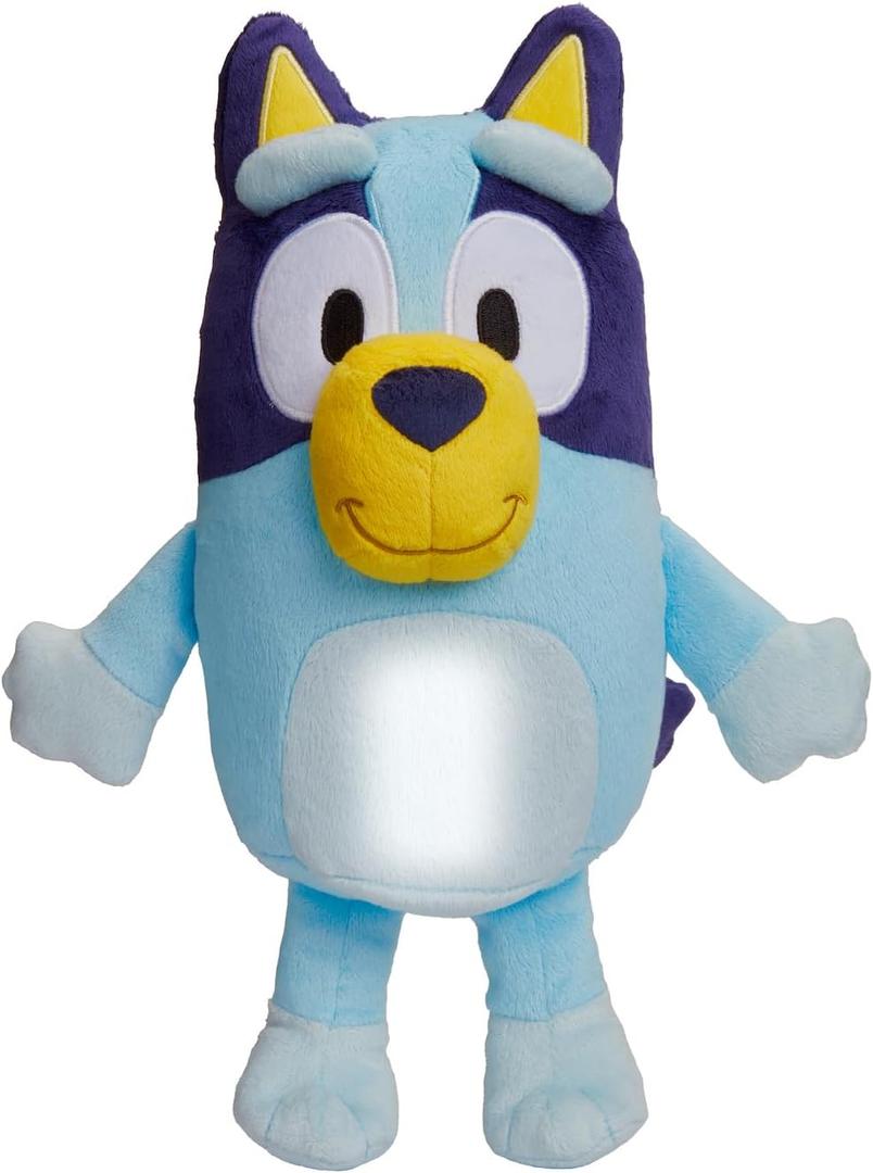 Bluey Goglow Pal Light Up Nightlight, 2-in-1 Interactive Snuggly Toddler Light, Soothing Night Light for Kids of Ages 2+
