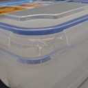 LOCK & LOCK Easy Essentials Food Storage lids/Airtight containers, BPA Free, 54 Ounce, Clear 2 Pcs