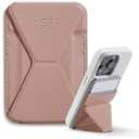 MOFT Magnetic Wallet Stand Compatible with iPhone 17/ 16/ 15/ 14/ 13/ 12 Series, Angle Adjustment & Magsafe Compatible MOVAS Phone Stand, Classic Nude