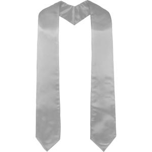 GraduatePro Plain Graduation Stole for Unisex Adults Sash 60"/72" Long 16 Colors