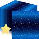100 Pcs Space Starry Napkins Galaxy Party Napkins Supplies 13 x 13 Inches Starry Night Decorations Napkins Starry Night Galaxy Paper Napkins for Star Planet Themed Decorations (100)