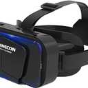 3D VR Glasses VR Virtual Reality Headset Support 360Panorama Large Screen Anti-Bluelight Adjustable Pupil Distance Prevent Fatigue Goggles for Movies Games