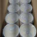 LITOPAK 400 Pack 8 oz Disposable Paper Coffee Cups, White Paper Hot Coffee Cups for Party, Picnic, Travel, and Events