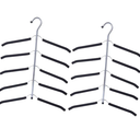 Hangers Space Saving 4pcs Drying Rack Clothing Support Foam Household Pants Hangers, Black
