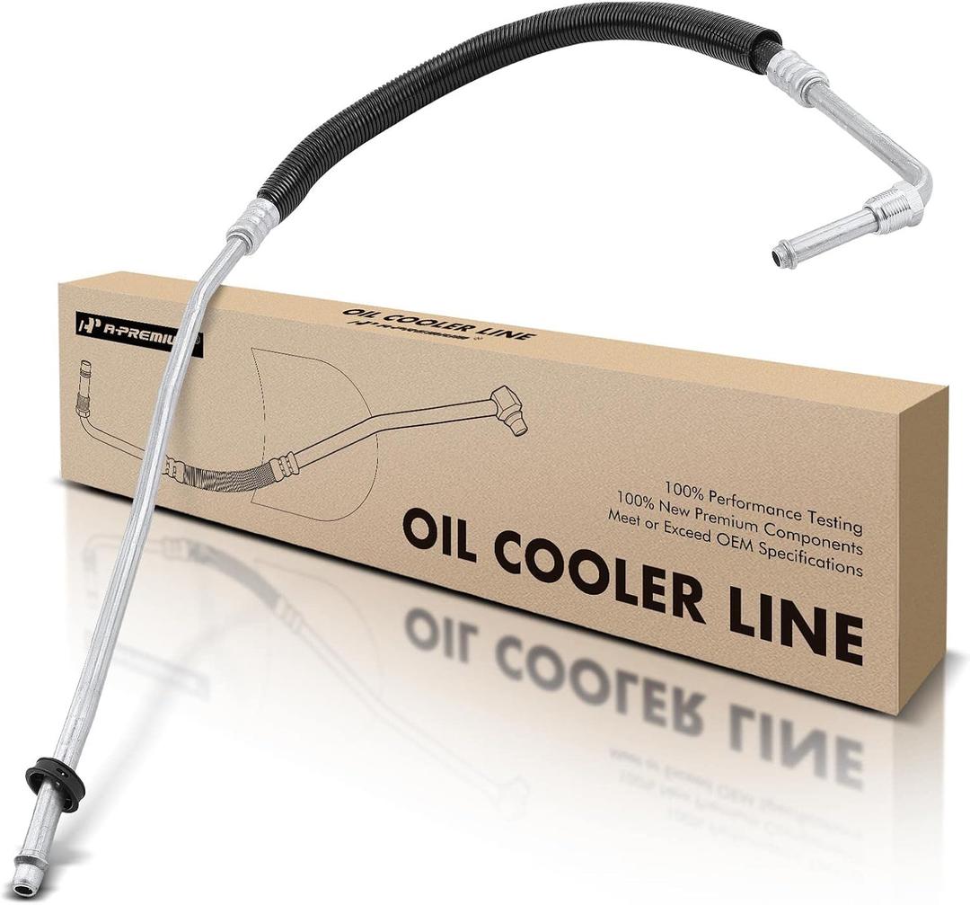 A-Premium Engine Oil Cooler Line Hose Assembly Compatible with Chevrolet Tahoe 1996-2000 K1500 Suburban K2500 K3500 GMC Yukon K1500 Cadillac Escalade