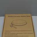 2PACK Chicken Water Heater for Winter Heated Poultry Waterer Base,with Thermostat and 9.8ft Power Cord, Dia.11in,Suitable for Plastic/Metal Poultry Waterer (Black)