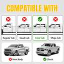 Floor Mats for 2013-2018 Dodge Ram 1500/2500/ 3500 Crew Cab, TPE Automotive All Weather Cover Protection Waterproof Floor Liner Front & Rear Row Full Set Car Mats for 19-24 Ram 1500 Classic Crew Cab