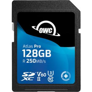 OWC Atlas Pro 128GB SDXC UHS-II V60 Media Card