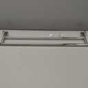 JQK Chrome Towel Bar, 24 Inch 304 Stainless Steel Thicken 0.8mm Double Bath Towel Rack for Bathroom, Towel Holder Polished Chrome Wall Mount, Total Length 27.16 Inch, TB100L24-CH