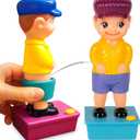 ArtCreativity Set of 2 Squirt Wee Boy Gag Gift, 7.5 inch Water Squirters Toys - Leak-Free Water Base - Classic Funny Novelty Gift for Men, Women, Kids, Hibachi Accessories, Funny Party Favors