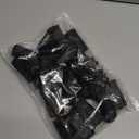 Syhood 18 Pcs Satin Rollers for Black Hair Foam Sponge Rollers Black Satin Wrapped Hair Curlers for Hairdressing Styling(1.18 Inch)