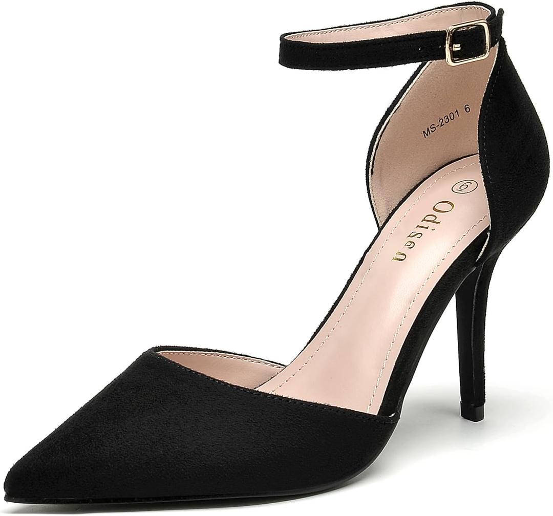 Odisen Women's Closed Toe Heels Pumps (8)
