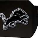 FANMATS NFL Unisex-Adult Metal Hitch Cover (3.4"x4", Black)