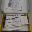 EZDIY-FAB Vertical GPU Mount with High-Speed PCIE 4.0 Riser Cable, ARGB Module, 115mm/4.52in Flexible Extension, 90 Degree Connector, Only Compatible to Full-Opened PCIe Slots-White-YIHPI344-3