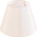 GOSO Small Cream-White Lampshade,5"  9"  6.4" Spider Lamp Shade for Table Lamps Wall Lamps,Natural Faux Silk Drum Lampshade Replacement Farmhouse Modern Barrel No Assembly Required