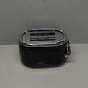 Mueller Retro Toaster 2 Slice with 7 Browning Levels and 3 Functions: Reheat, Defrost & Cancel, Stainless Steel Features, Removable Crumb Tray, Under Base Cord Storage, Black
