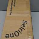 SEIRIONE Corner Shower Caddy Tension Pole, Rustproof Bathroom Shower Organizer Corner, 4-Tier Adjustable Bathroom Shelf, Solid Rack Ideal for Bathtub Storage, 34 to 116 Inch Height, Black