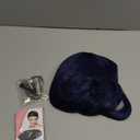 Blue Cosplay Wig for Women, Dark Blue Bob Short Straight Synthetic Wigs With Key Necklace Dragonfly Hairpin, Halloween Costume Party Cosplay Wig