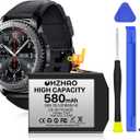 Battery for Samsung Gear S3 Frontier Battery 580mAh(SM-R760) 2025 Upgrade High Capacity, Replacement Battery for SM-R770, BR760, R765 with Professional Repair Tool Kit