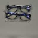Gaoye +5.0 2-Pack of Reading Glasses - Blue-Light Filter, UV Protection - Readers with Rectangle Frames