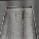 17 Inch Rustic White Serving Tray with Handles - Large Wooden Tray for Ottoman, Breakfast in Bed, Dinner, Coffee Table - Decorative Rectangular Tray for Living Room Bedroom Entryway and Kitchen Decor