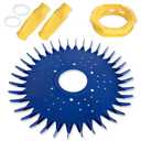 4 Pieces Pool Cleaner Replacements Include W70329 Finned Seal Disc Skirt & W69698 Pool Cleaner Diaphragms & W70327 Foot Pad Compatible with Zodiac Baracuda G2 G3 G4, Replace W72855 W69721 W46666