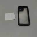 for iPhone 12 Case Waterproof, [IP68 Underwater][Dropproof][Dustproof][Real 360] [Non-Slip] Heavy Duty Tough Rugged Shockproof Protective Phone Case for iPhone 12 (6.1"), Black