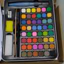 48 Colors Watercolor Paint Set for Adults with Watercolor Workbook-Create 36 Beautiful Paintings,Complete Water Colors Paint Adult Set for Beginners&Artists 3 Pack