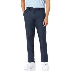 Amazon Essentials Men's Men's Slim-Fit Flat-Front Dress Pants Pants, -Navy, 32W x 34L